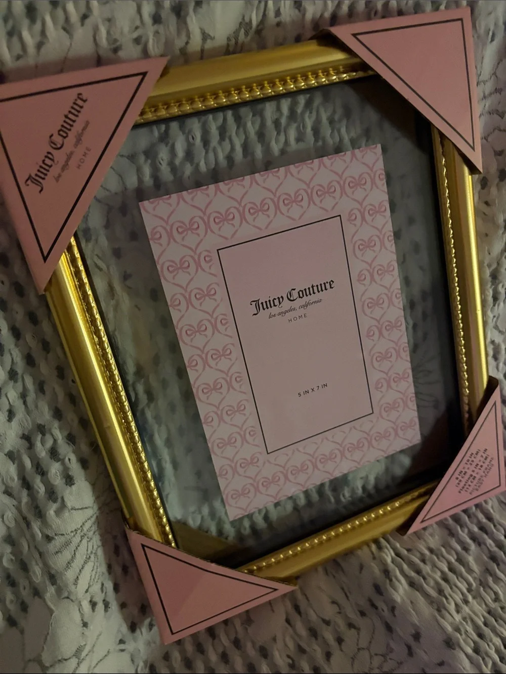 Juicy Couture Gold Frame 8x10 inches